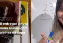 Professora viraliza após devolver provas corrigidas com figurinhas da Copa