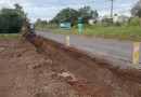 Empreiteira inicia mais um trecho de concretagem na BR 163