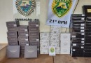 PM apreende veículo e vinhos ilegais da Argentina