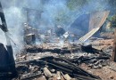 Casa é destruída pelo fogo no interior de Chapecó