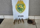 Dois homens foram presos com munições de arma de fogo e maconha no Bairro Alvorada