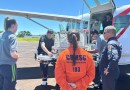 Bebê com problema cardiopulmonar é transferido de São Miguel do Oeste para Joinville pelo Arcanjo-04
