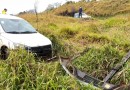 Condutor perde controle e veículo sai da pista aproximadamente 100 metros