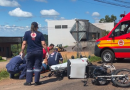 Motociclista sofre ferimentos em acidente na Av. Arnaldo Busatto