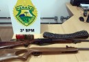 Armas de fogo e munições são apreendidas em Chopinzinho