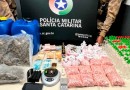 Homem é preso com grande quantidade de drogas em SC