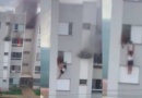 Neta de 11 anos causa incêndio e avós pulam de prédio para se salvar em MG