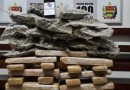 Perseguição acaba com pneus estourados e apreensão de 37 kg de drogas