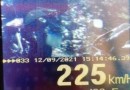 Motociclista é flagrado a 225 km/h no RS