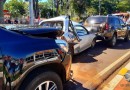 Acidente com quatro veículos deixa dois feridos no centro