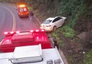 Motorista perde controle em sai da pista