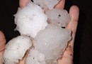 Chuva de granizo causa estragos