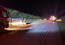 Duas pessoas ficam feridas após saída de pista e capotamento na BR-163