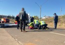 Colisão entre motocicletas deixa mulher ferida na SC-492