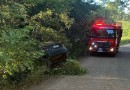 Duas pessoas ficam feridas em saída de pista