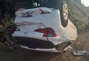 Condutor perde o controle e capota veículo na PR 483