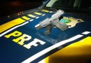 Homem é flagrado com arma e munições sem comprovação de porte na BR 163