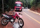 Motociclista fica ferido após queda em estrada no interior