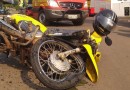 Motociclista fica ferido em colisão contra automóvel no centro de São José do Cedro