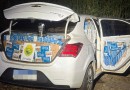ROTAM apreende veículo carregado com 150 mil maços de cigarros