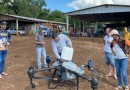 Dia de Campo abordou pulverização com drones
