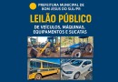 Município promove leilão online de bens inservíveis