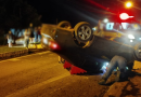 Capotamento é registrado na AV. Arnaldo Busatto