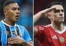 Carlos Vinícius x Borré: em alta, centroavantes de Grêmio Foot-Ball Porto Alegrense e Sport Club Internacional travam duelo à parte no Gre-Nal