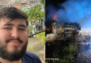 Caminhoneiro de 27 anos morre carbonizado após capotamento e incêndio na BR-280