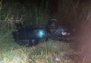 Jovem de 19 anos sai ileso após capotamento na SC-283