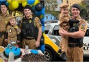 Polícia Militar participa da festa de aniversário do pequeno Luan no Bairro Cristo Rei