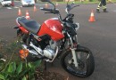 Acidente deixa motociclista ferida