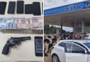 Suspeitos de roubar e amarrar taxista em árvore são presos após cerco entre SC e PR