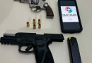 Homem embriagado usa arma de fogo para ameaçar pessoas