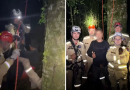 Jovem fica preso no topo de araucária ao colher pinhão e é resgatado no Paraná
