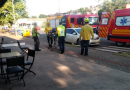 Idosa é atropelada por carro de passeio