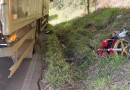 Jovem morre após acidente entre moto e caminhão no Oeste de SC