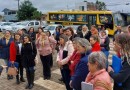 Secretários de Educação e coordenadores da região da Ameosc realizam visita técnica a Pinhalzinho