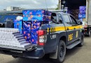 PRF intercepta carga milionária e apreende mais de 100 mil maços de cigarros contrabandeados