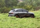 Automóvel sai da pista na BR-280 entre Marmeleiro e Flor da Serra do Sul