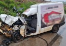 Colisão frontal na BR-163 deixa motorista ferido