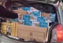 PRF apreende mais de 12 mil maços de cigarro contrabandeado na BR-282