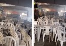 Food truck fica danificado após ser atingido por incêndio