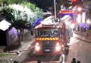 Casa fica destruída durante incêndio no Bairro Vila Nova