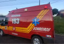 Equipe de socorristas atende acidente de trânsito na BR-163