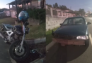 Colisão entre carro e moto deixa motociclista inconsciente