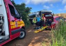 Colisão entre caminhão e carro deixa feridos na Linha São Donato