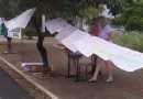 Pais e professores manifestam contra a municipalização da Escola São Sebastião