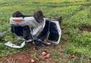Idoso fica ferido em saída de pista com capotamento na SC-305