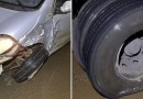 Acidente de trânsito envolvendo carro e carreta é registrado na BR-163